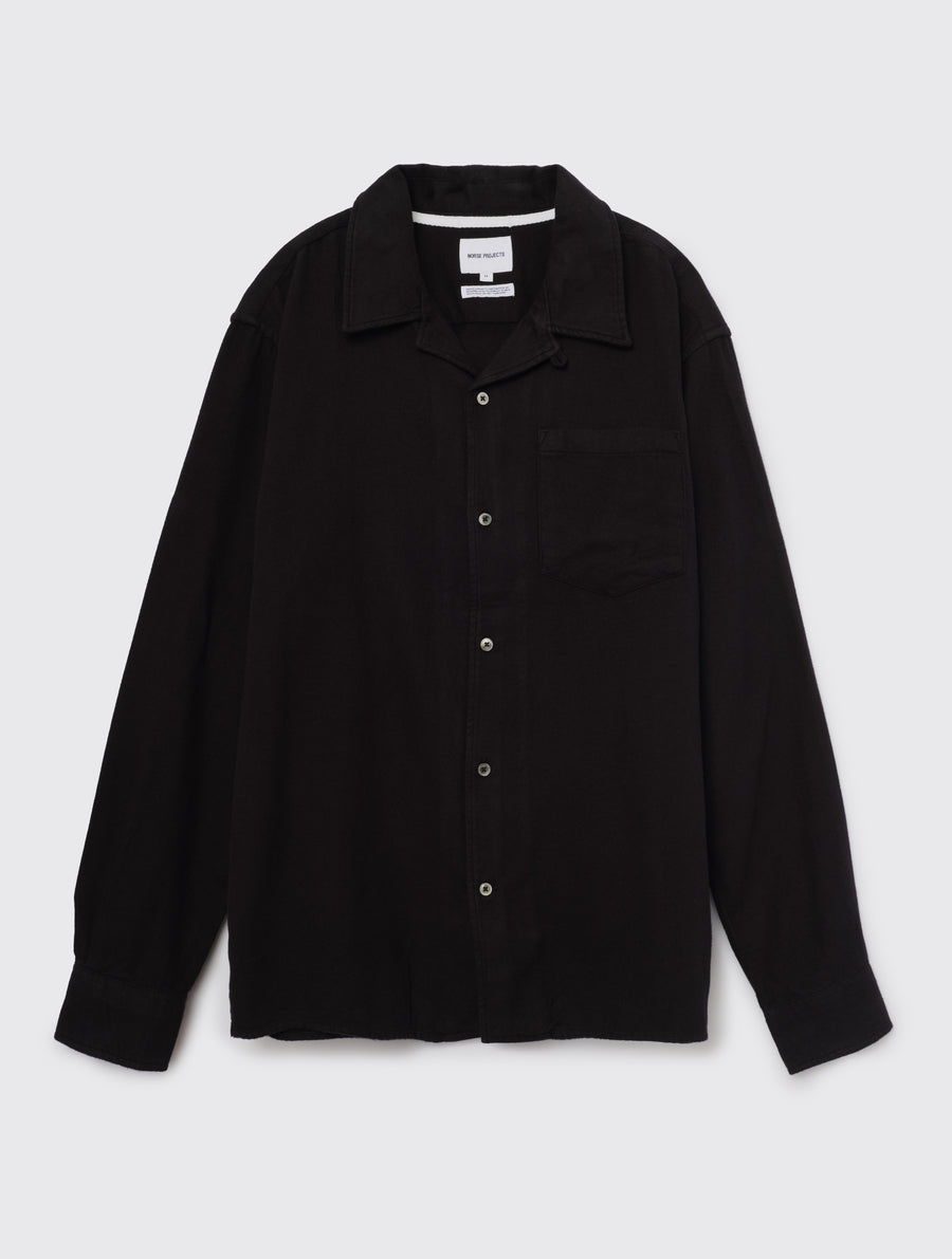 NorseProjects-CarstenOrganicFlannelShirtLS-Black