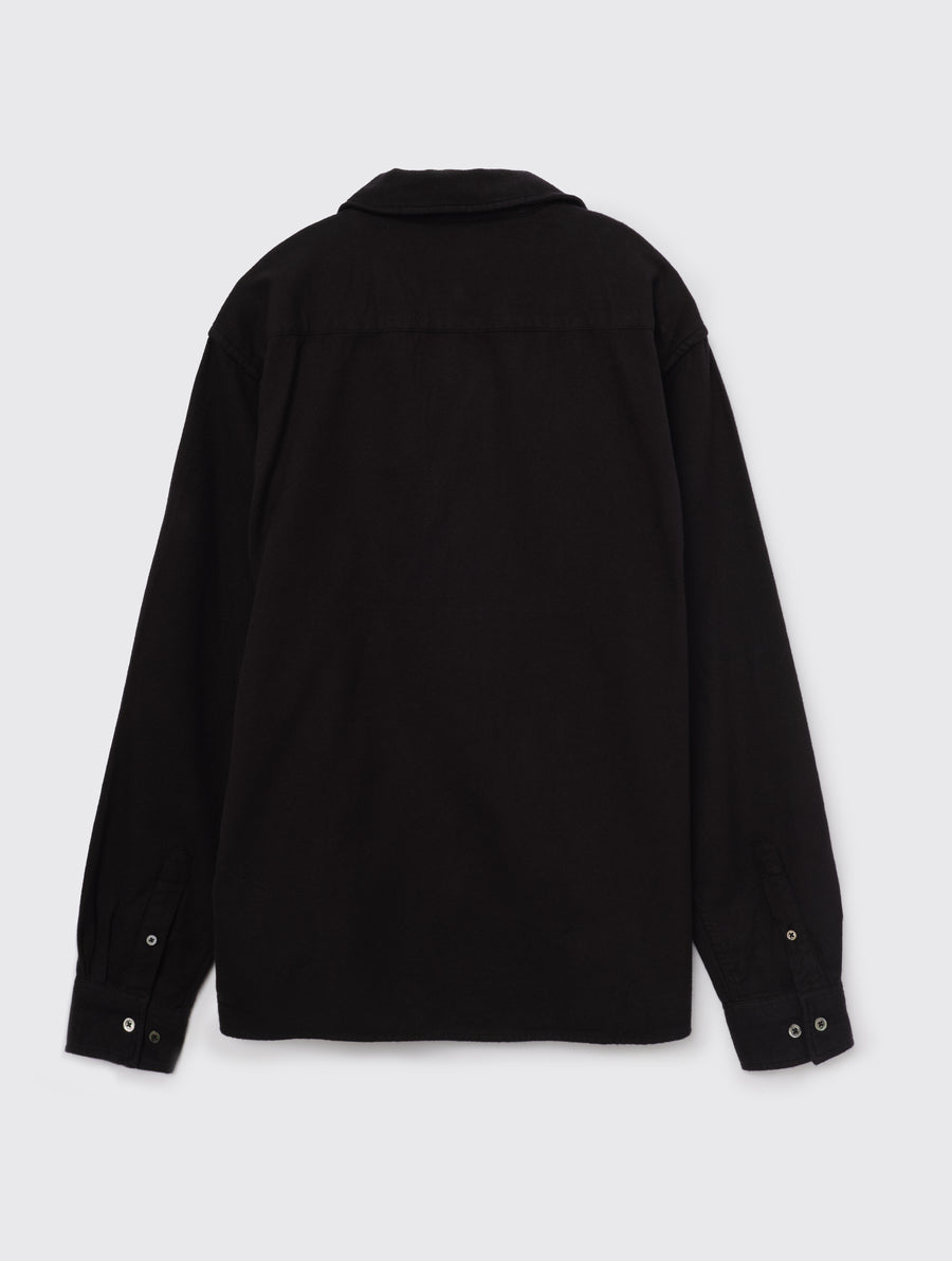 NorseProjects-CarstenOrganicFlannelShirtLS-Black-1