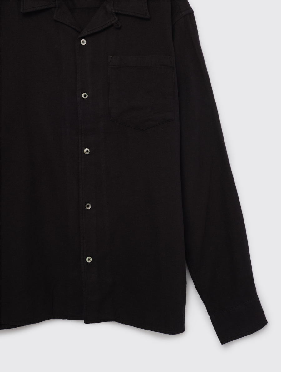 NorseProjects-CarstenOrganicFlannelShirtLS-Black-1