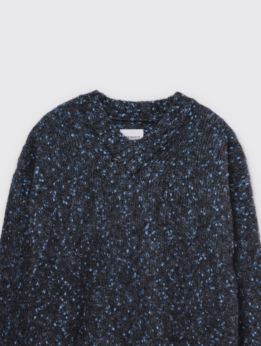 Norse Projects-Rasmus Relaxed Tweed V-Neck Sweater