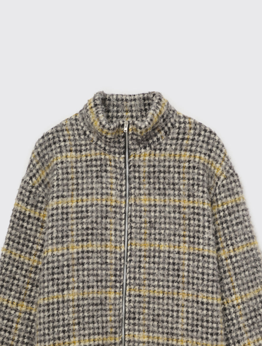 OURLEGACY-ShrunkenFullZipPolo-PrenzlauerHoundstooth