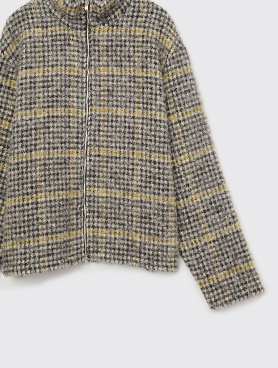 OURLEGACY-ShrunkenFullZipPolo-PrenzlauerHoundstooth