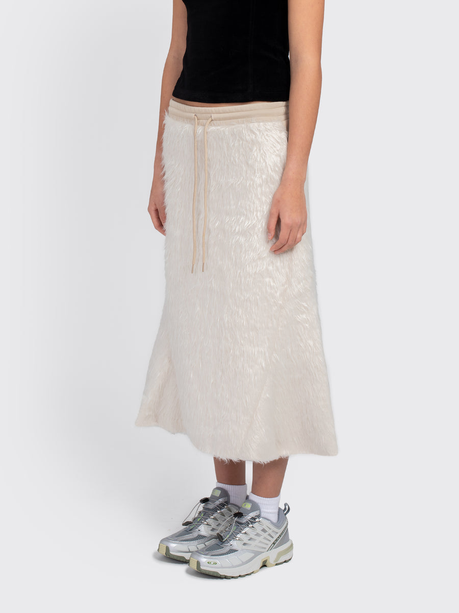 Shaggy Fur Track Skirt