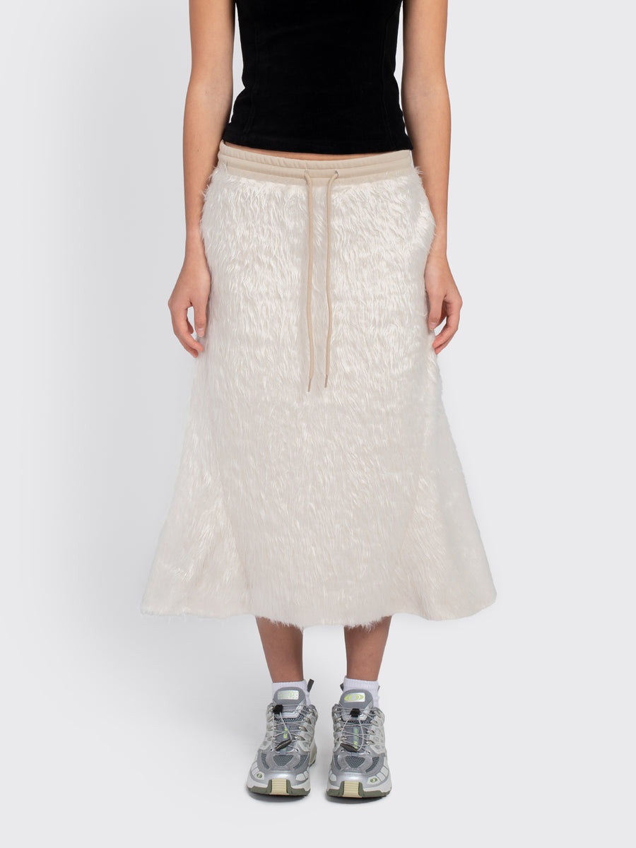 Shaggy Fur Track Skirt