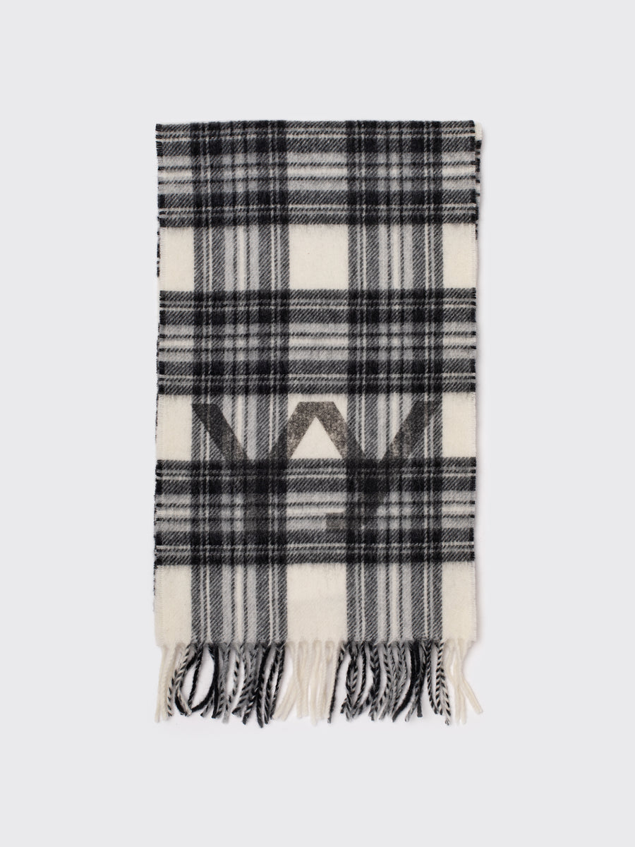 Open YY Tartan Wool Scarf
