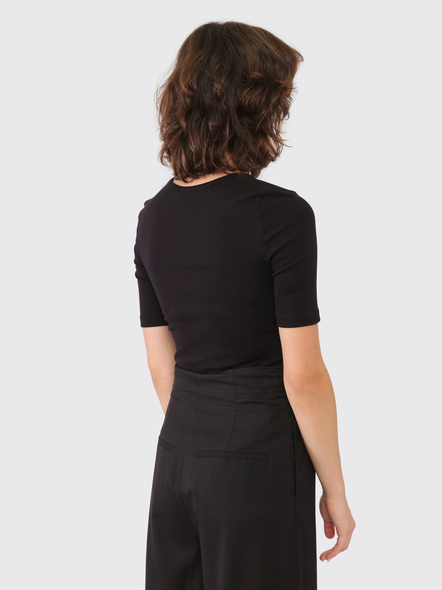 Rib Cut Out T-Shirt