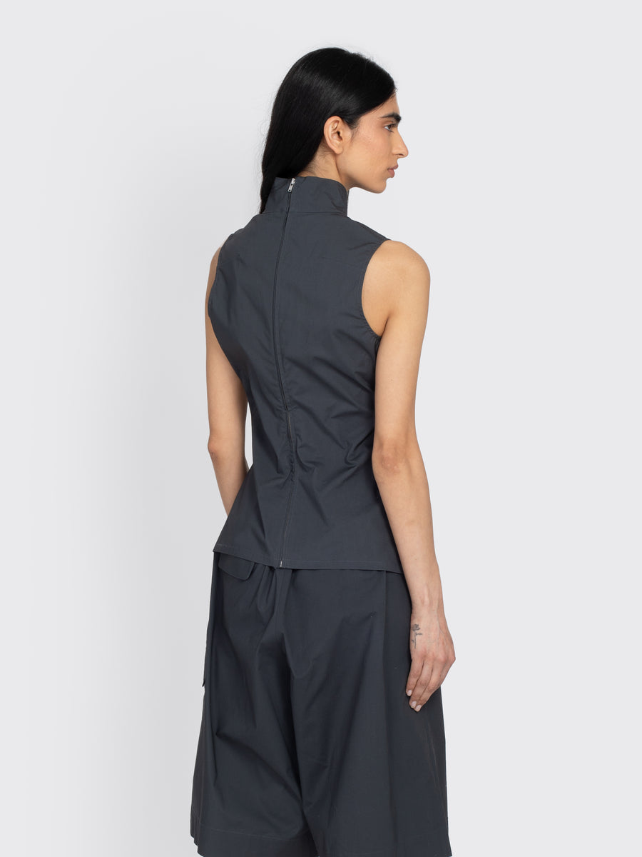 High Neck Fitted Top