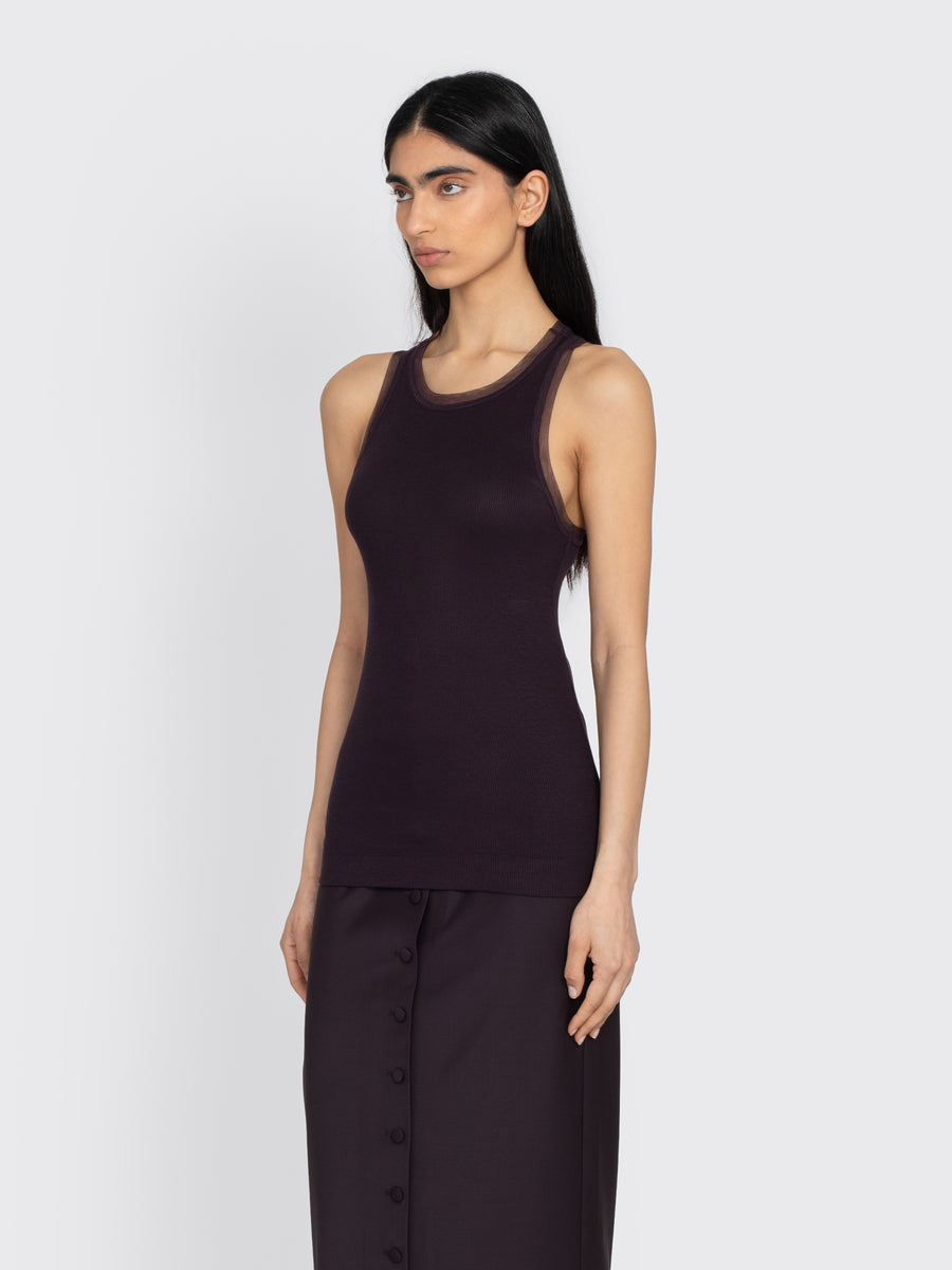 Mesh Edge Tank Top