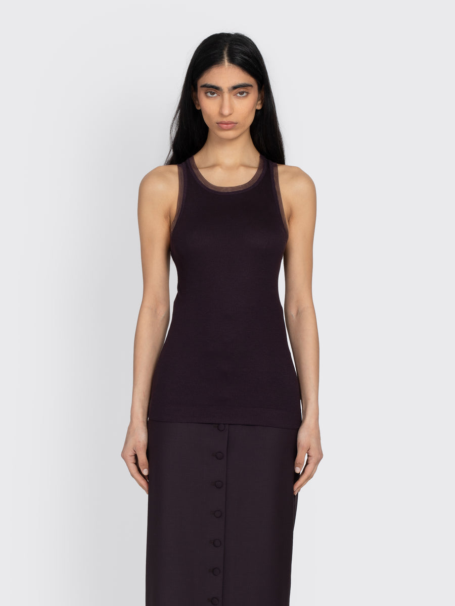 Mesh Edge Tank Top