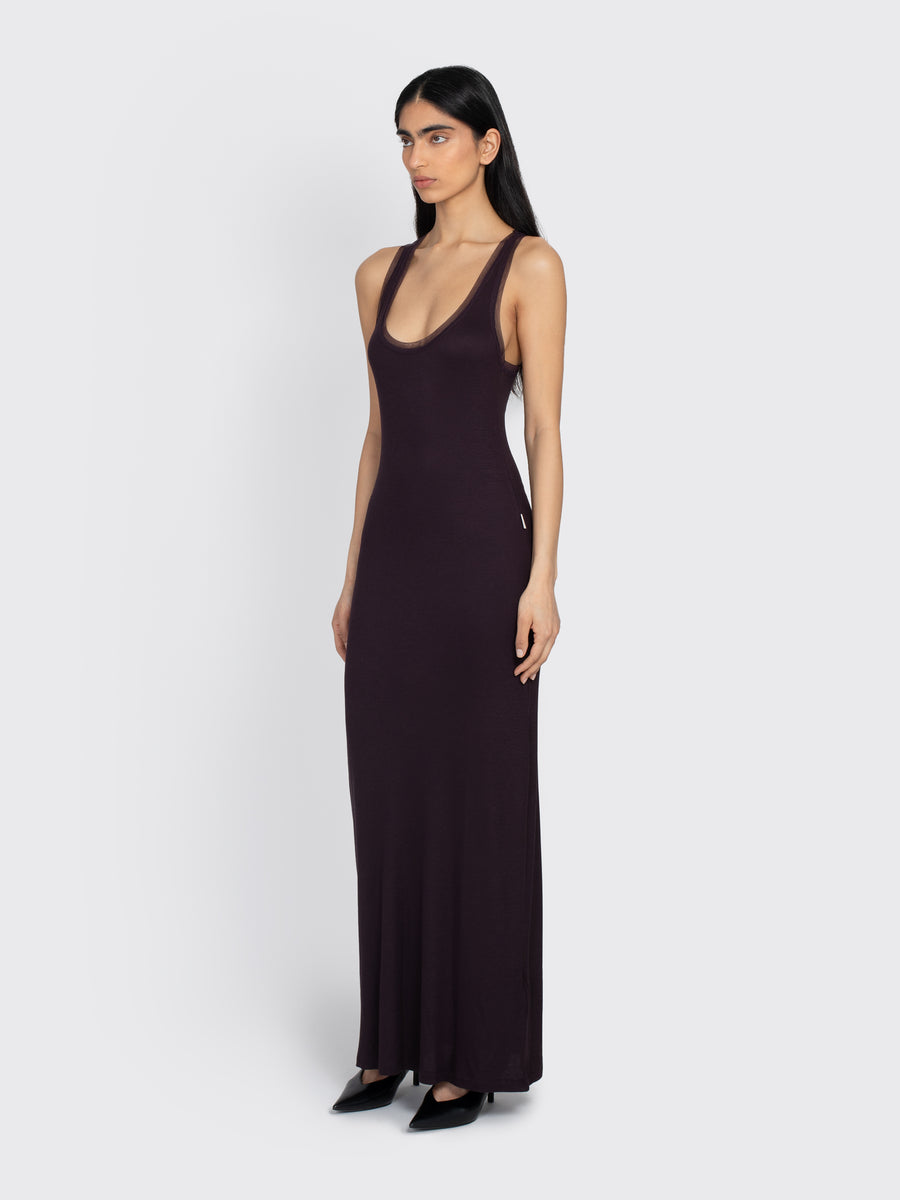 Mesh Trim Dress