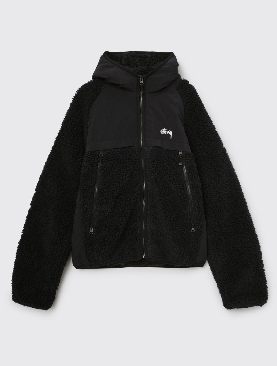 Sherpa Paneled Hooded Jacket – Rooney