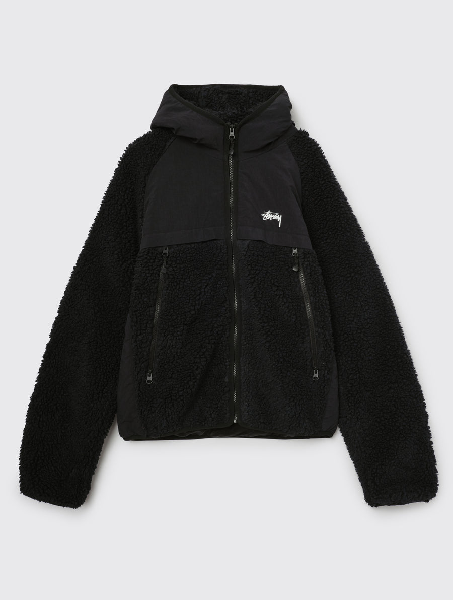 Sherpa Paneled Hooded Jacket