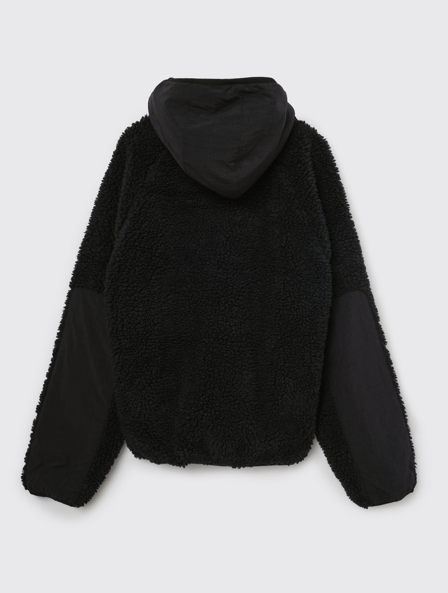 Sherpa Paneled Hooded Jacket