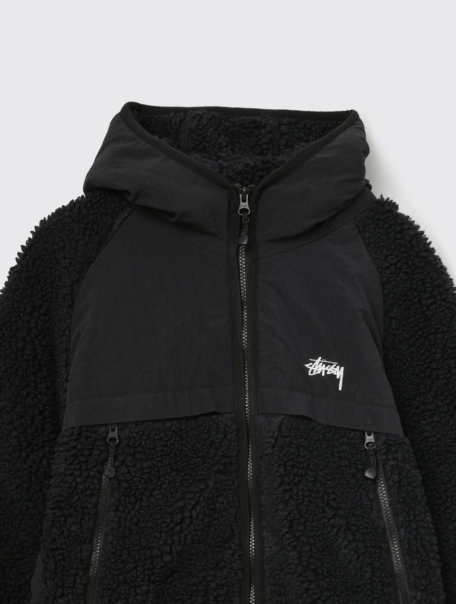 Sherpa Paneled Hooded Jacket