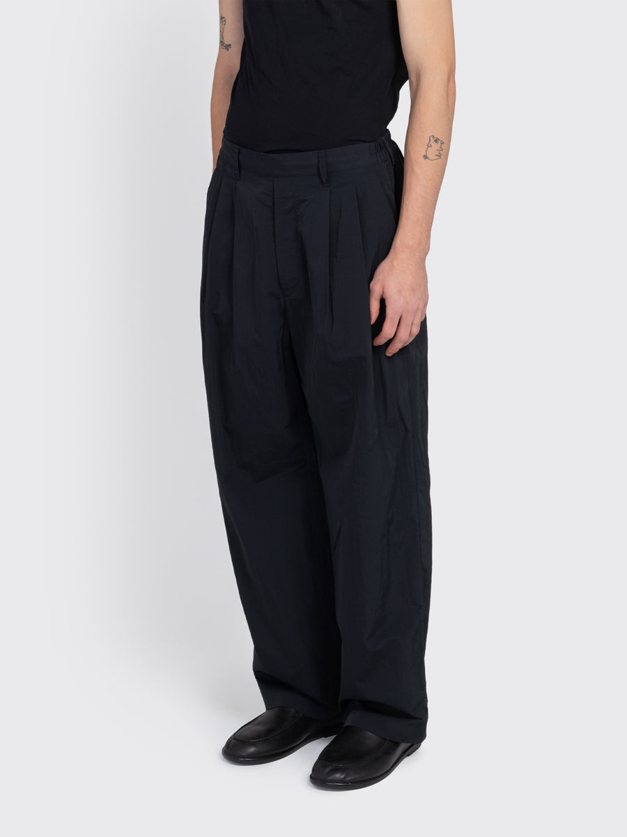 Windproof Nylon Wide Easy Trousers