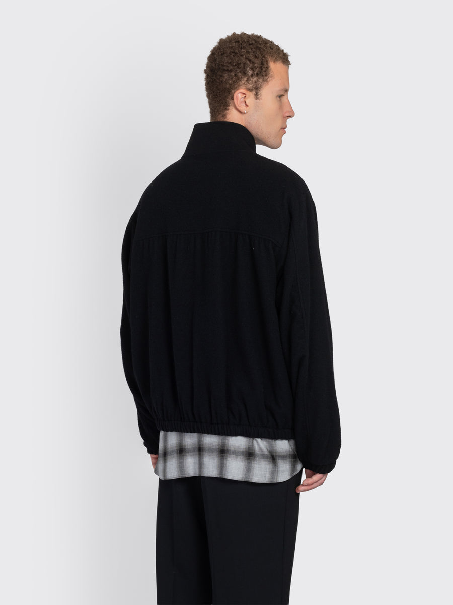 Wool Cashmere Fleece Zip Jacket