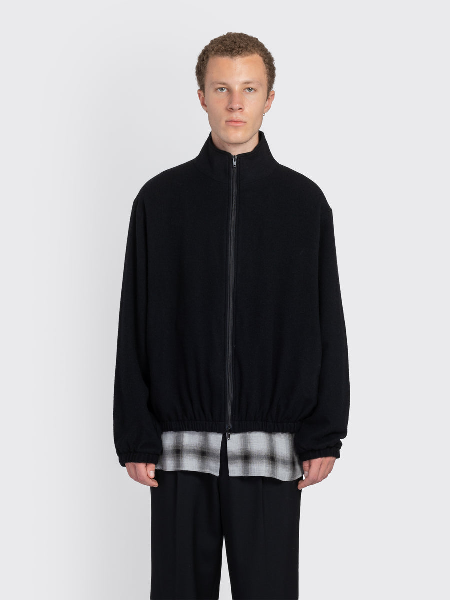 Wool Cashmere Fleece Zip Jacket