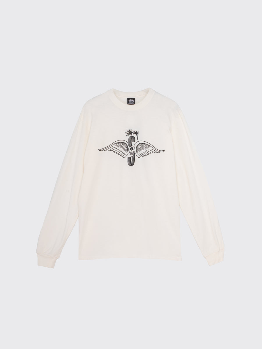 Skull Wings Pigment Dyed LS T-Shirt