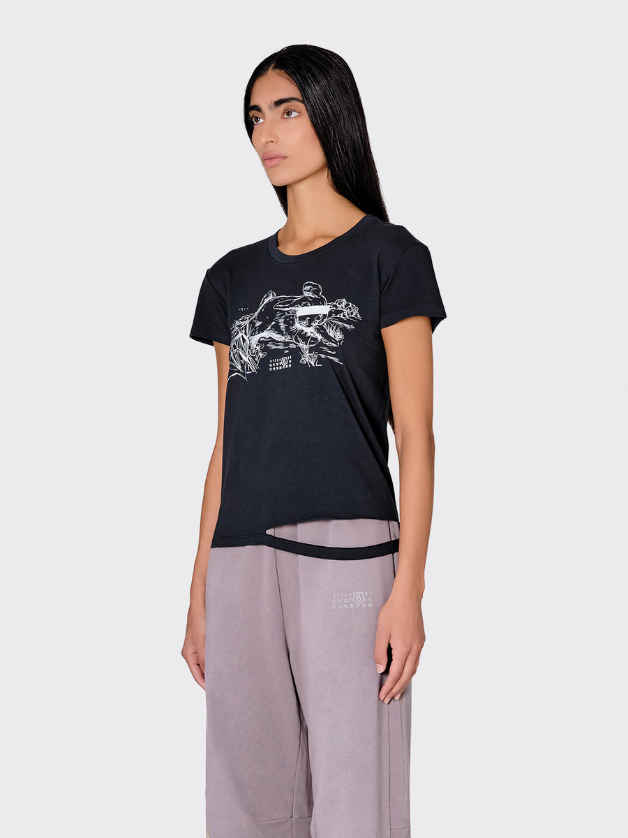 MM6 Stamp Logo T-Shirt