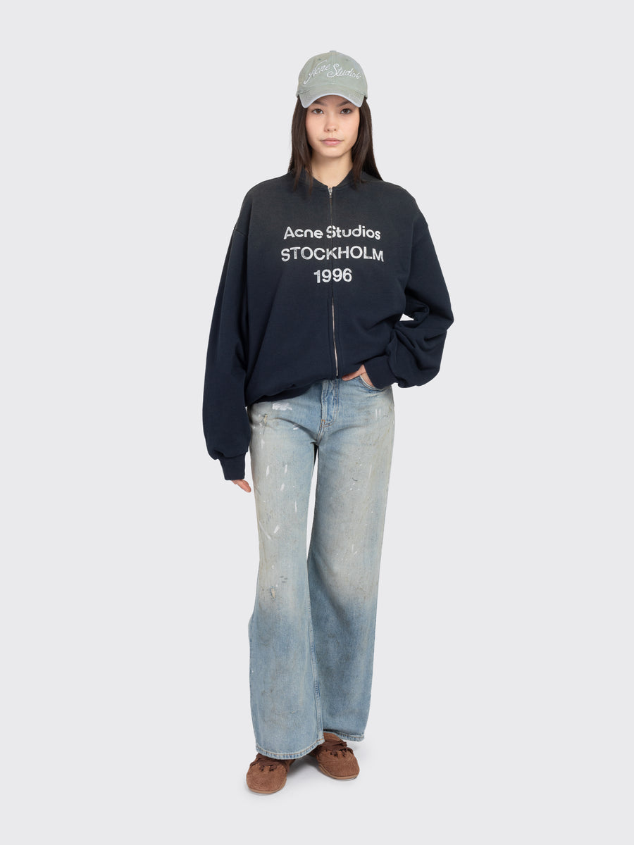 Washed Zip-Up Cardigan Washed Zip-Up Cardigan