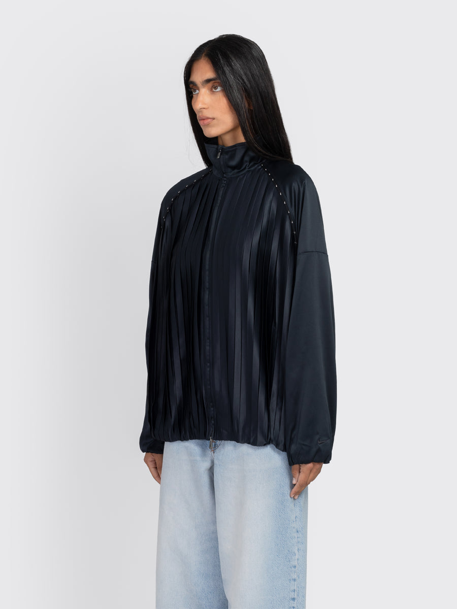 W Pleated Tracksuit Jacket