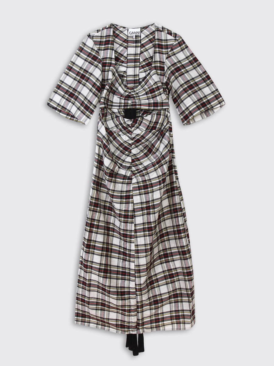 ganni cut out dress Ganni Cotton Poplin Cutout Dress