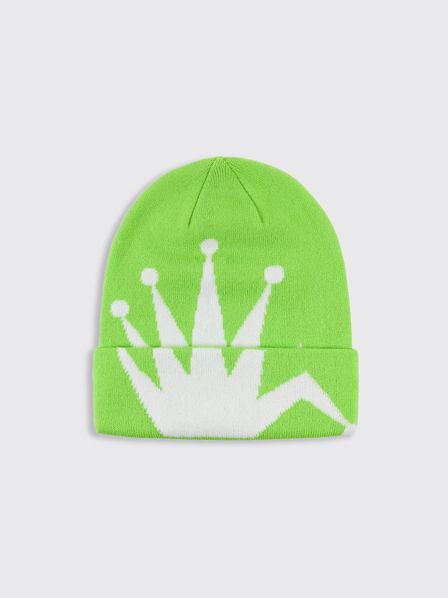 Crown Jacquard Cuff Beanie
