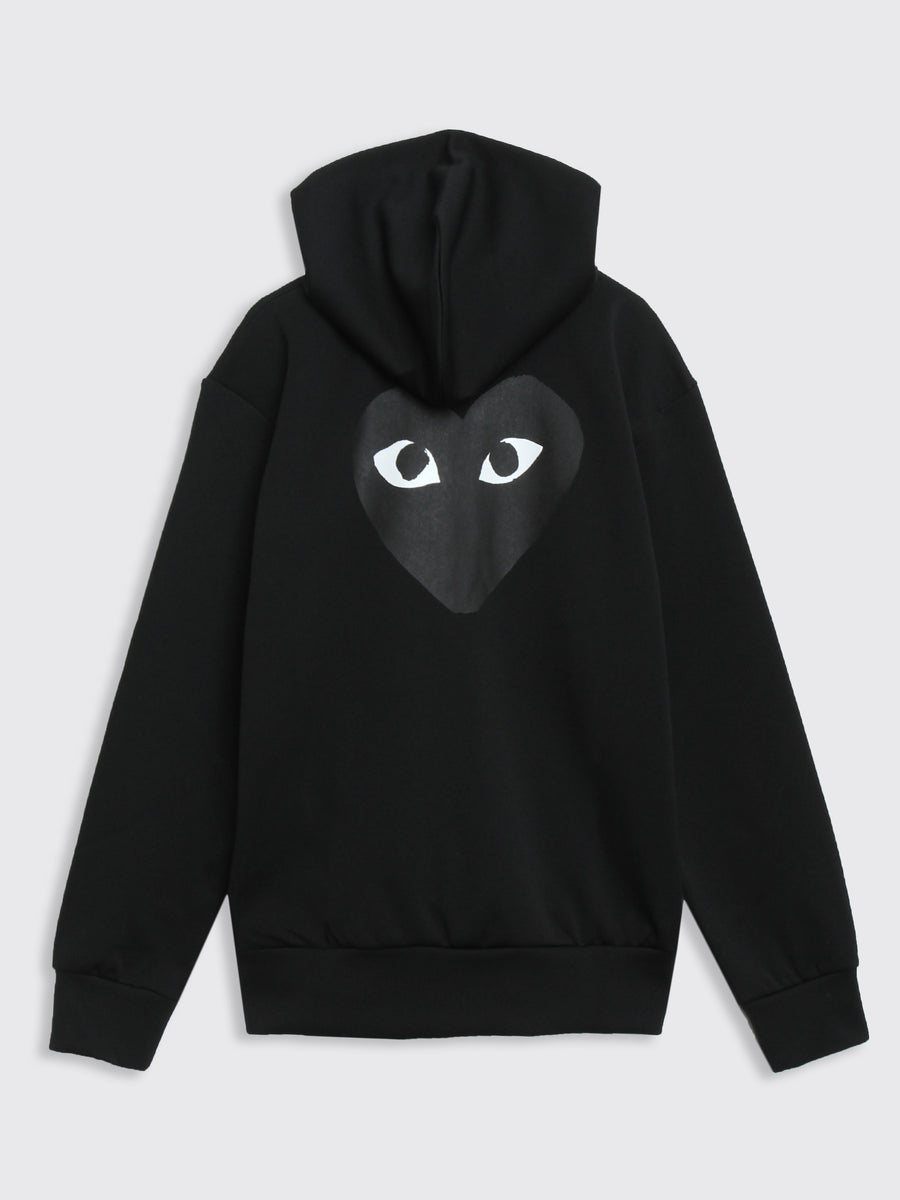 Hoodie Zip Black Heart